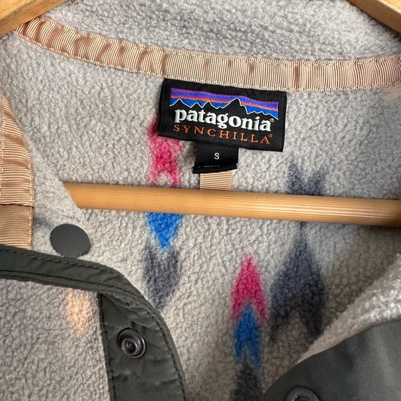 PATAGONIA synchilla snap collar pull over Small - Picture 5 of 7